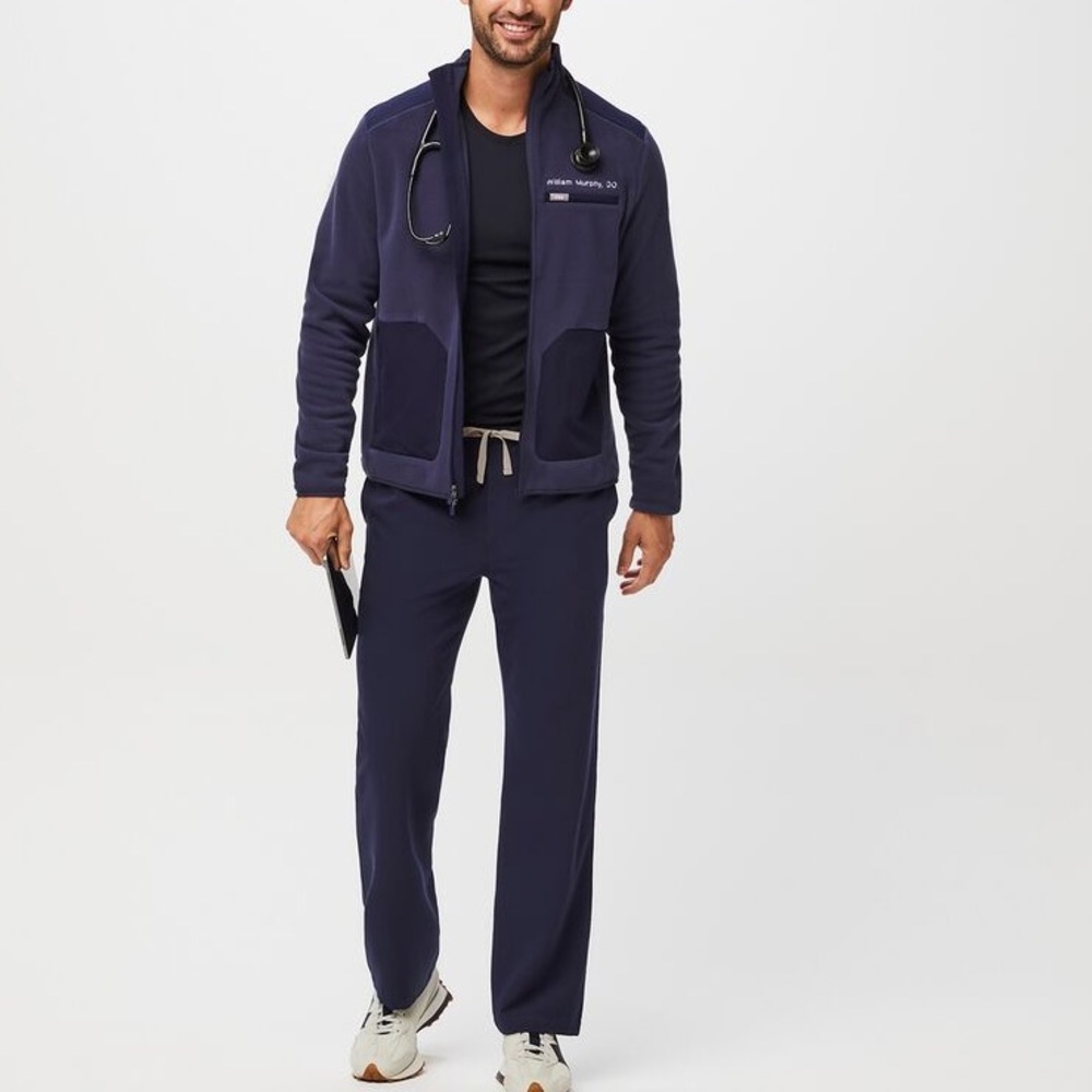 (A8) Figs Pisco‎ Basic Pants, Navy, Size Large